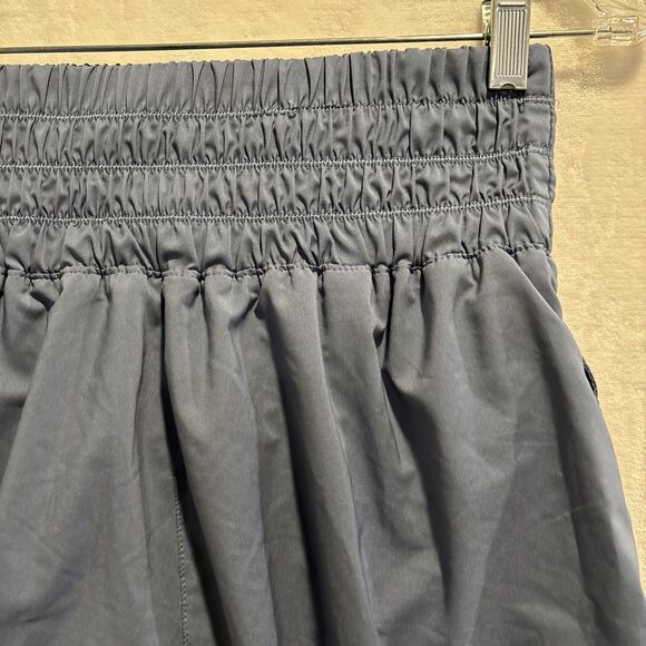 Nike One Dri-Fit Ultra High-Waisted Brief Lined Shorts Slate Blue Women's Medium - Picture 9 of 15